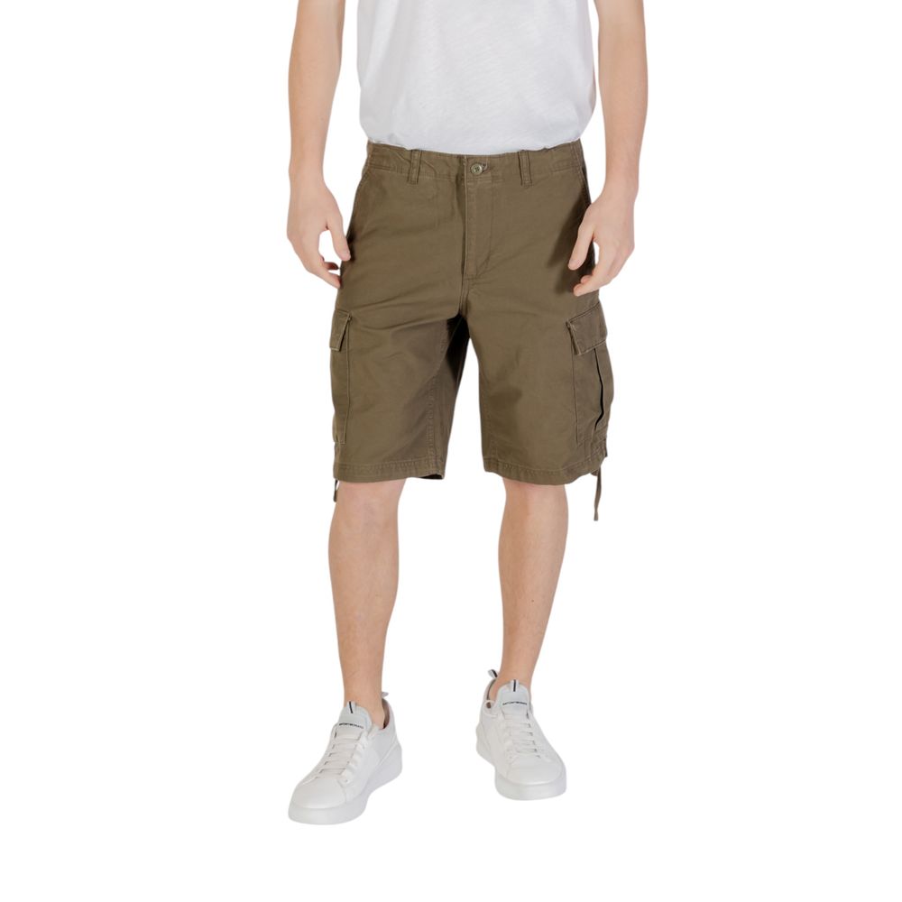 Jack Jones Green Cotton Bermuda Shorts | Regal Royce