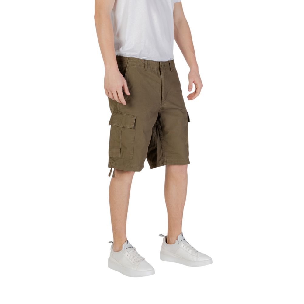 Jack Jones Green Cotton Bermuda Shorts | Regal Royce
