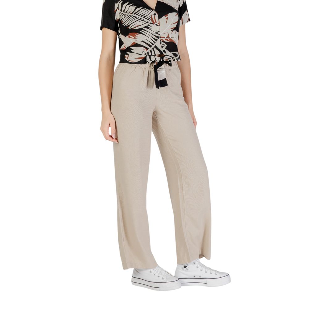 Only Beige Linen Casual Pants | Regal Royce