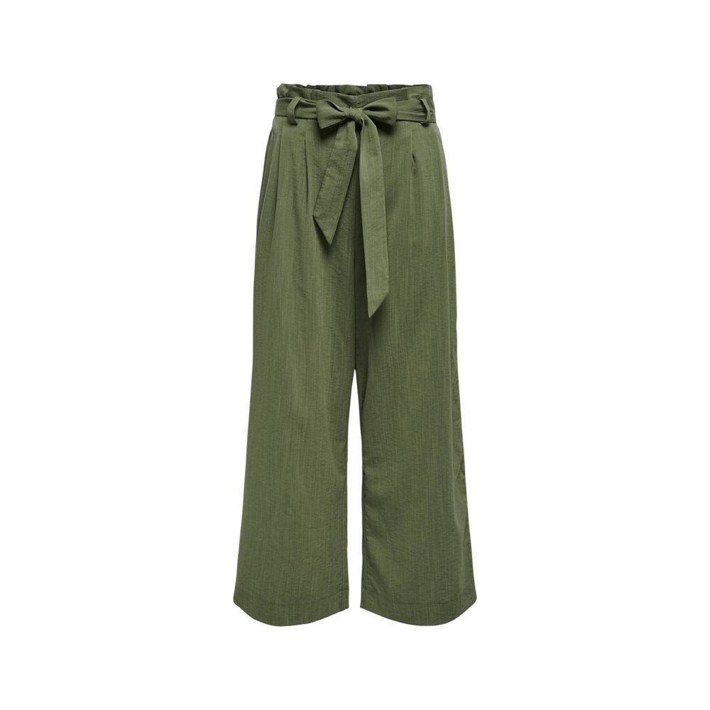 Only Green Viscose Casual Pants | Regal Royce