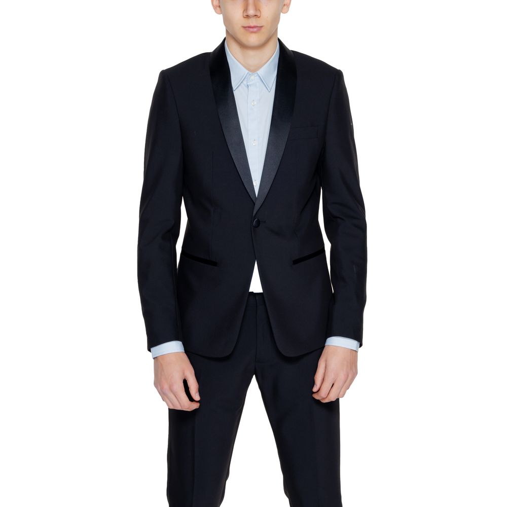 Antony Morato Black Polyester Blazer | Regal Royce