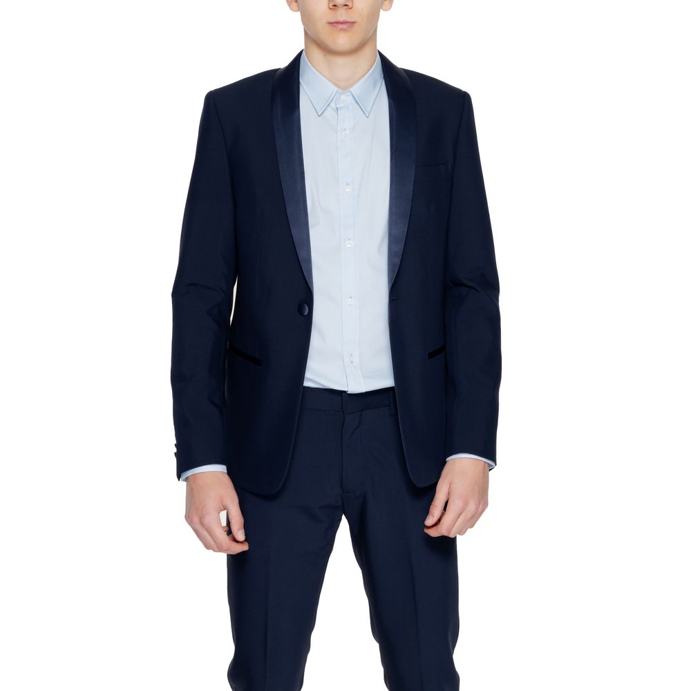 Antony Morato Blue Polyester Blazer | Regal Royce