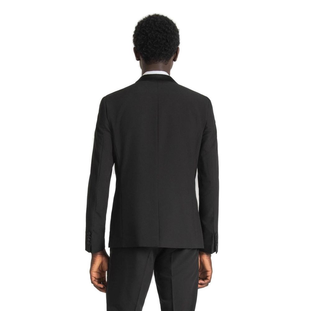 Antony Morato Black Polyester Blazer | Regal Royce