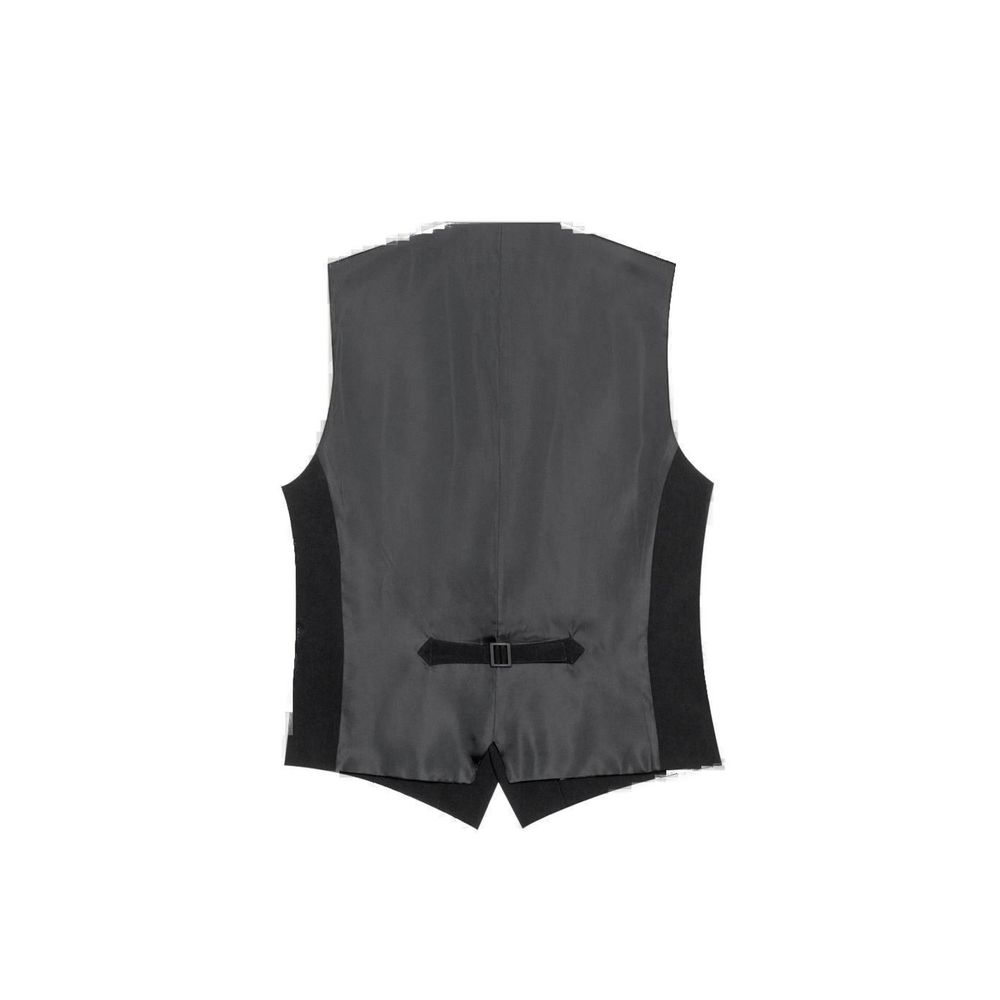 Antony Morato Black Polyester Waistcoat | Regal Royce