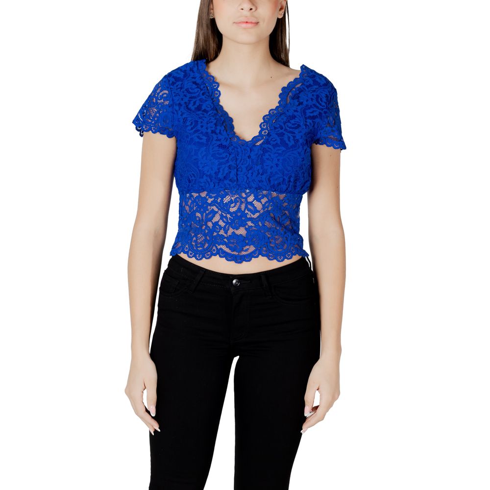 Morgan De Toi Blue Polyamide Top | Regal Royce
