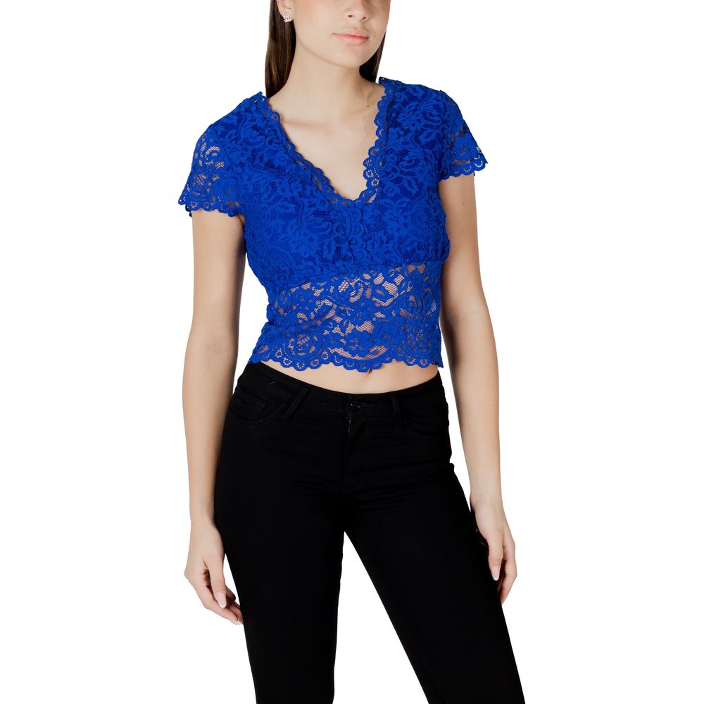 Morgan De Toi Blue Polyamide Top | Regal Royce