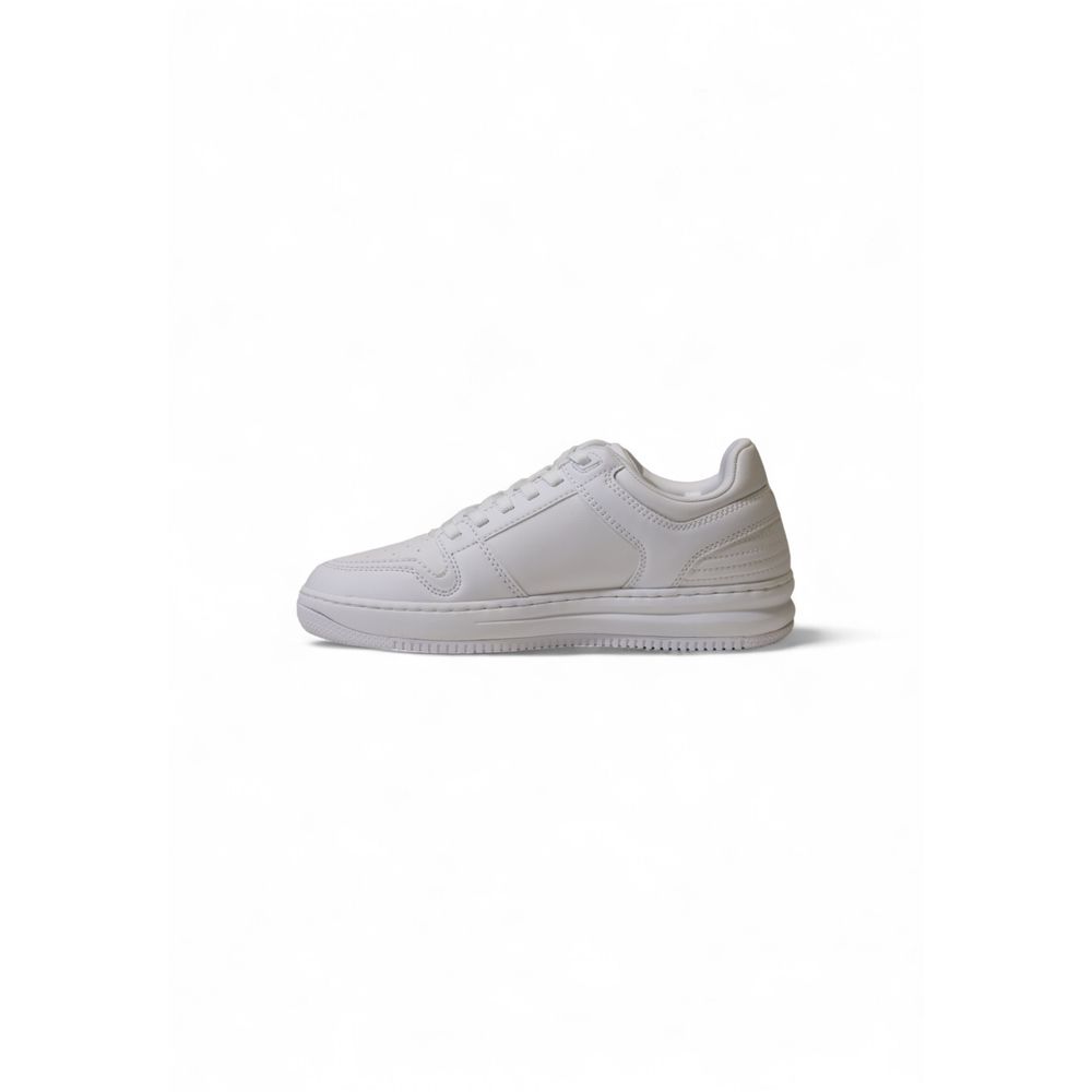 EA7 Emporio Armani White Polyester Athletic Sneakers | Regal Royce