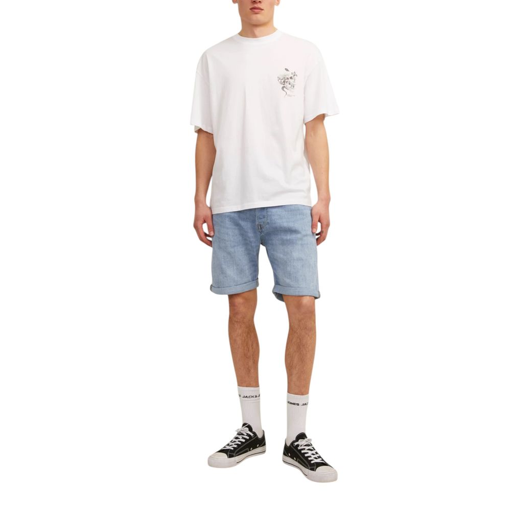 Jack Jones Light Blue Cotton Bermuda Shorts | Regal Royce