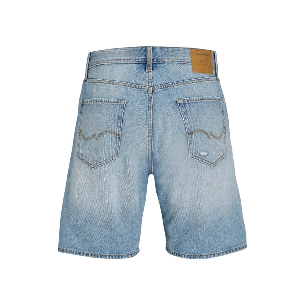 Jack Jones Light Blue Cotton Bermuda Shorts | Regal Royce