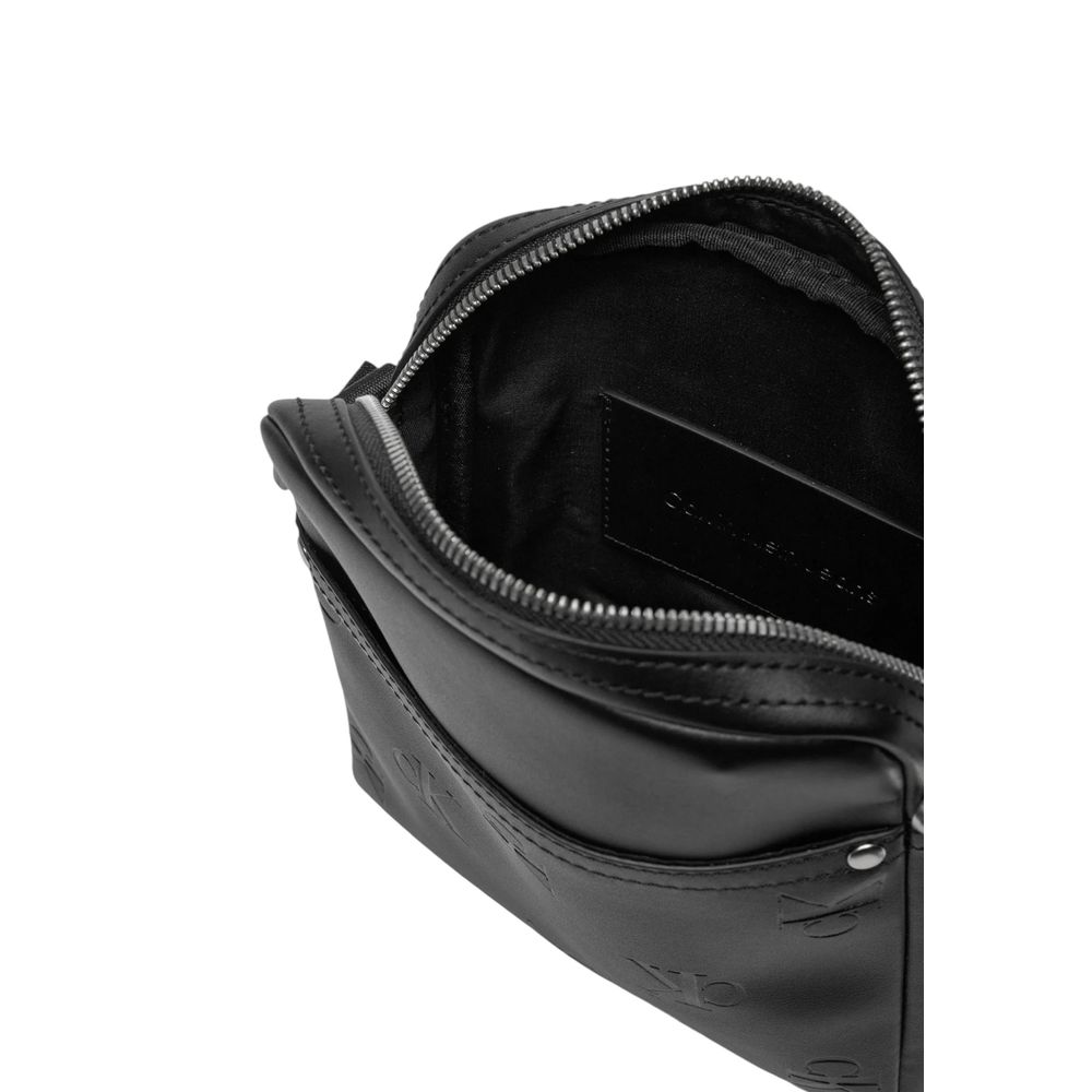 Calvin Klein Jeans Black Polyethylene Messenger Bag | Regal Royce