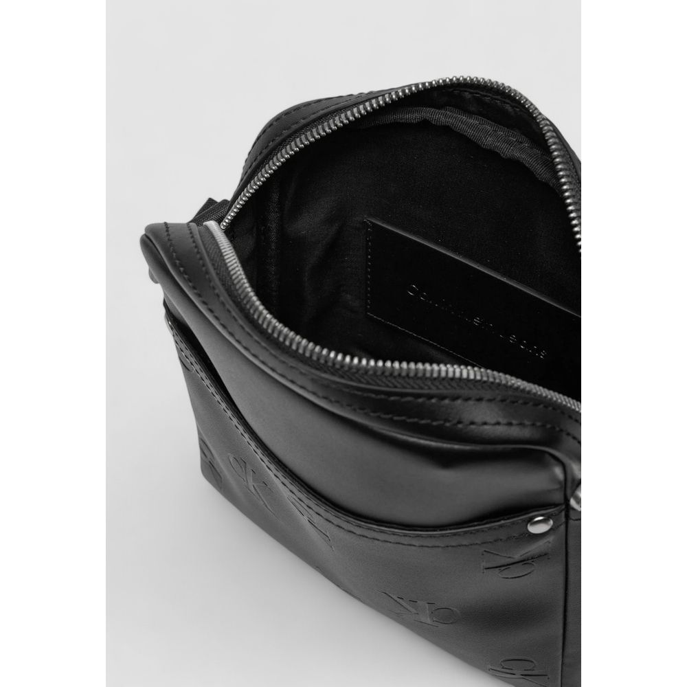 Calvin Klein Jeans Black Polyethylene Messenger Bag | Regal Royce