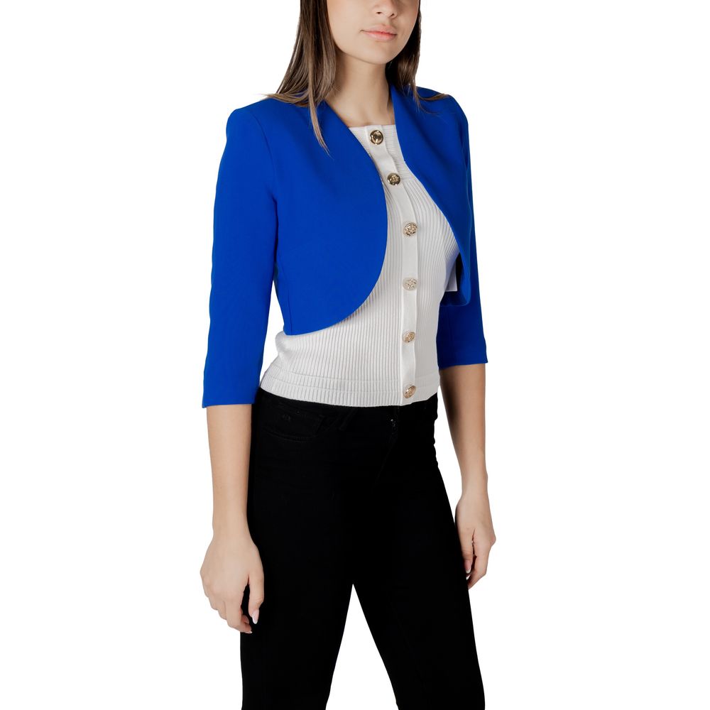 Morgan De Toi Blue Polyester Full-Length Jacket | Regal Royce