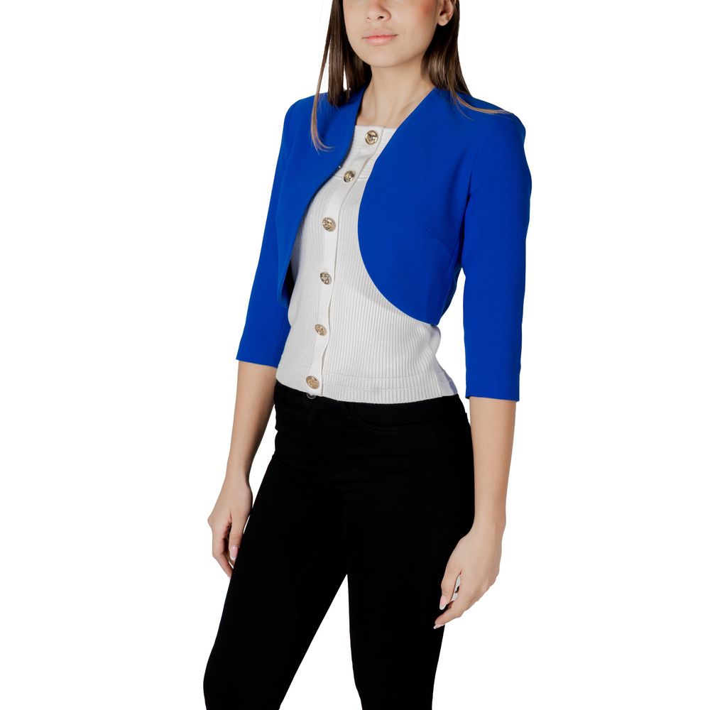 Morgan De Toi Blue Polyester Full-Length Jacket | Regal Royce