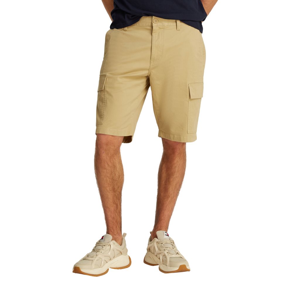 Tommy Hilfiger Jeans Beige Cotton Bermuda Shorts