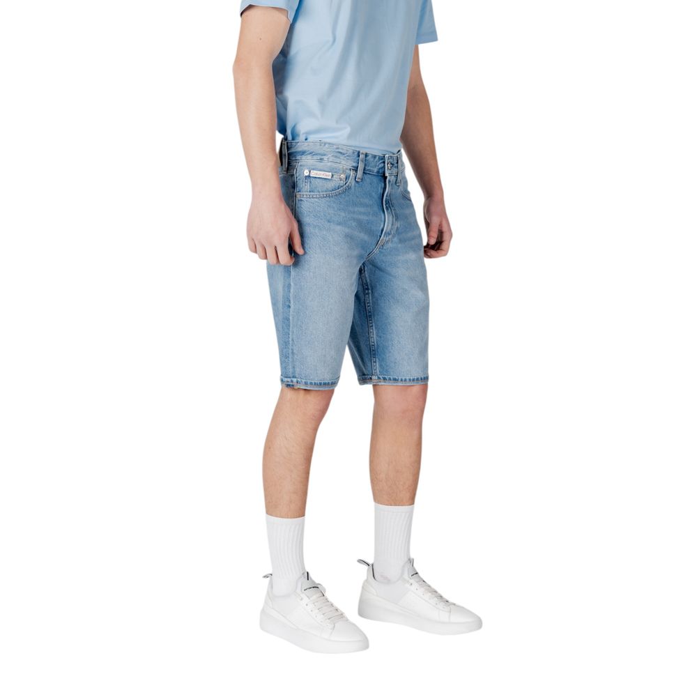 Calvin Klein Jeans Blue Cotton Bermuda Shorts | Regal Royce