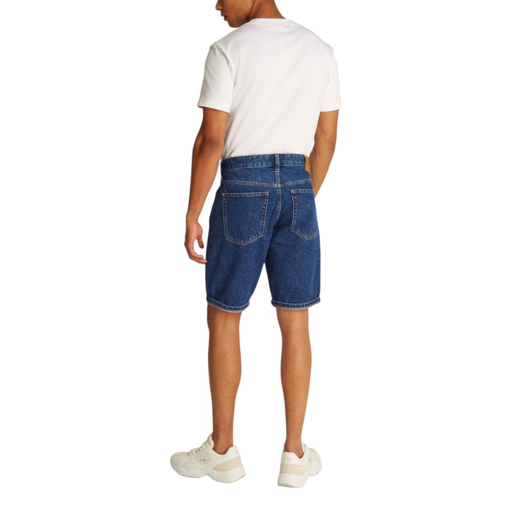 Calvin Klein Jeans Blue Cotton Bermuda Shorts | Regal Royce