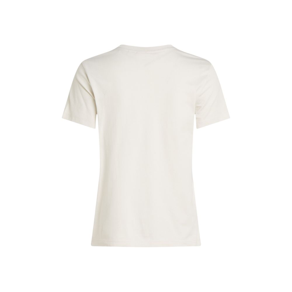 Calvin Klein Jeans Beige Recycled Cotton T-Shirt | Regal Royce