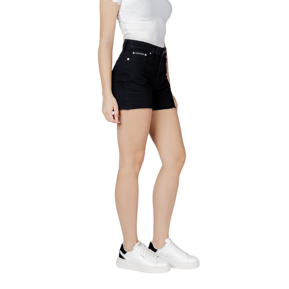 Calvin Klein Jeans Black Cotton Shorts | Regal Royce