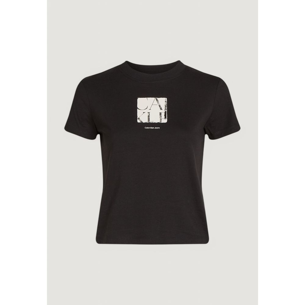 Calvin Klein Jeans Black Recycled Cotton T-Shirt | Regal Royce