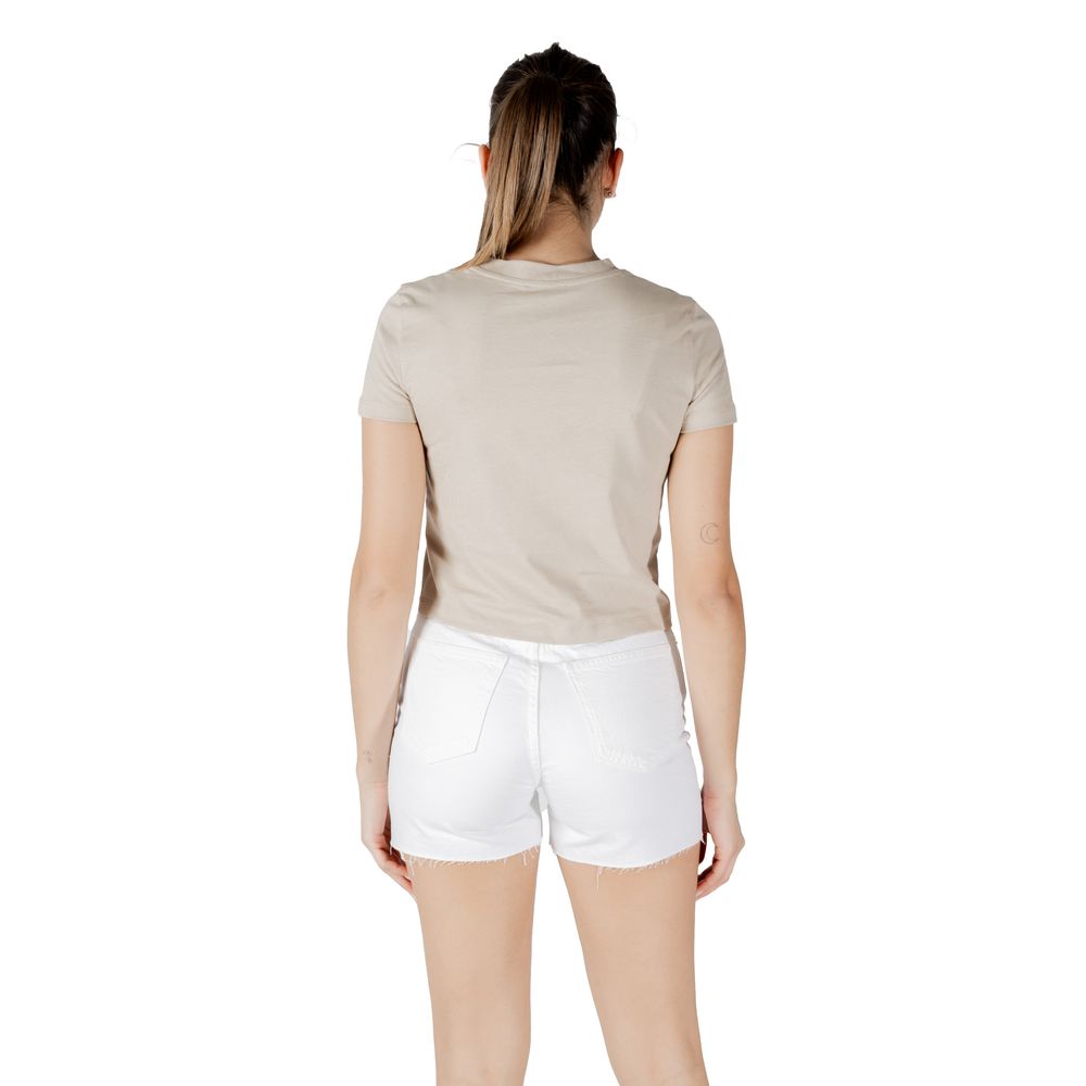 Calvin Klein Jeans Beige Recycled Cotton T-Shirt | Regal Royce