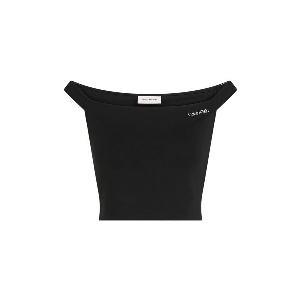 Calvin Klein Jeans Black Viscose Top | Regal Royce