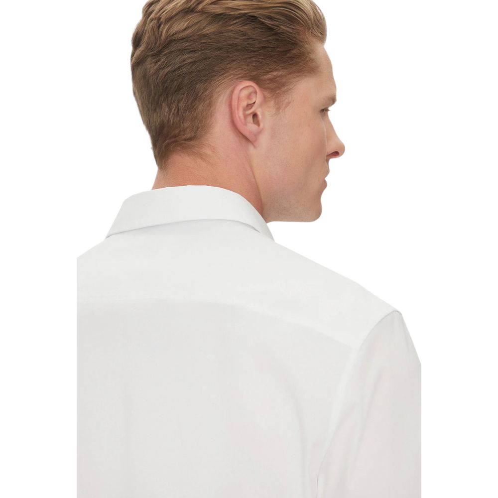 Calvin Klein White Organic Cotton Shortsleeve Shirt | Regal Royce