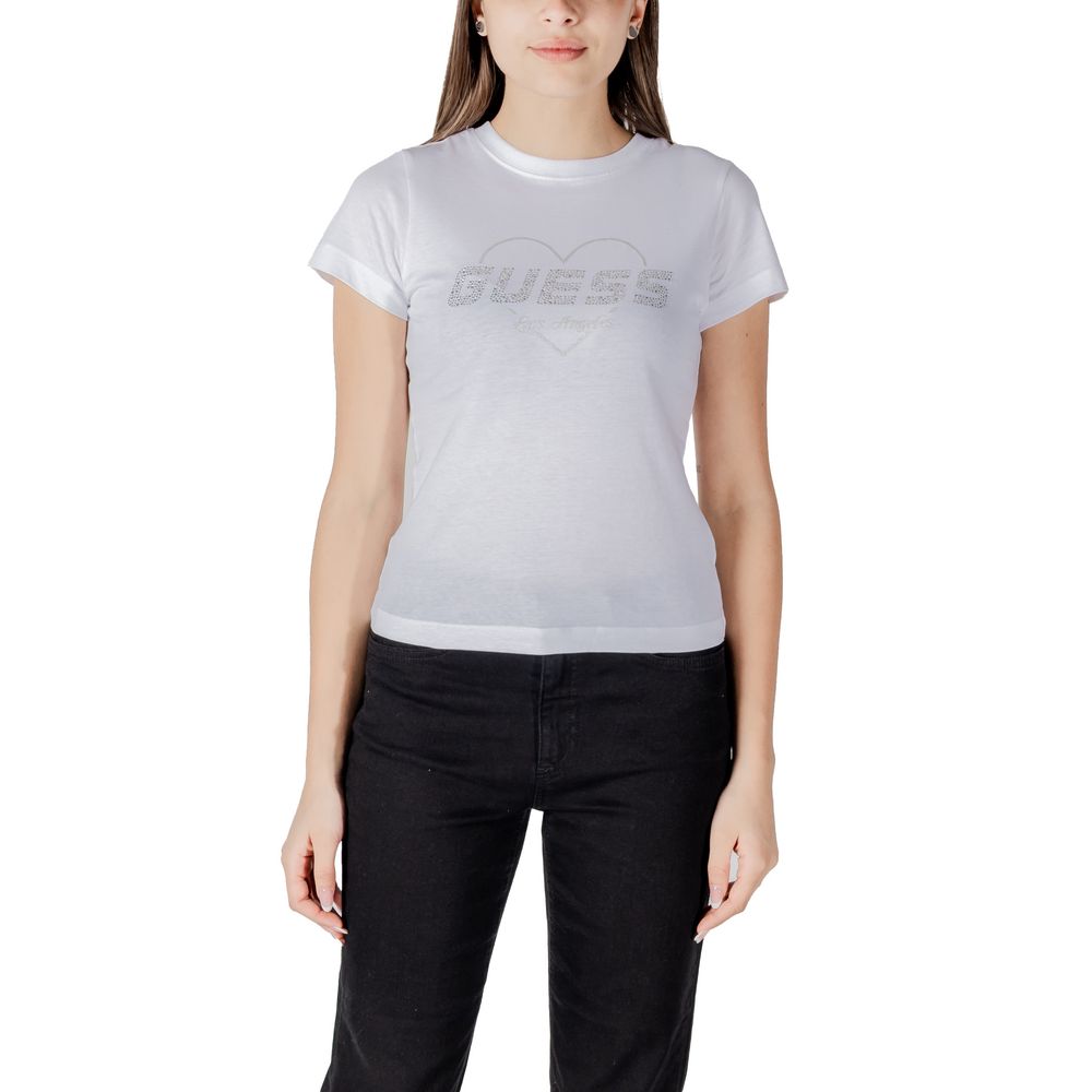 Guess Active White Cotton T-Shirt | Regal Royce