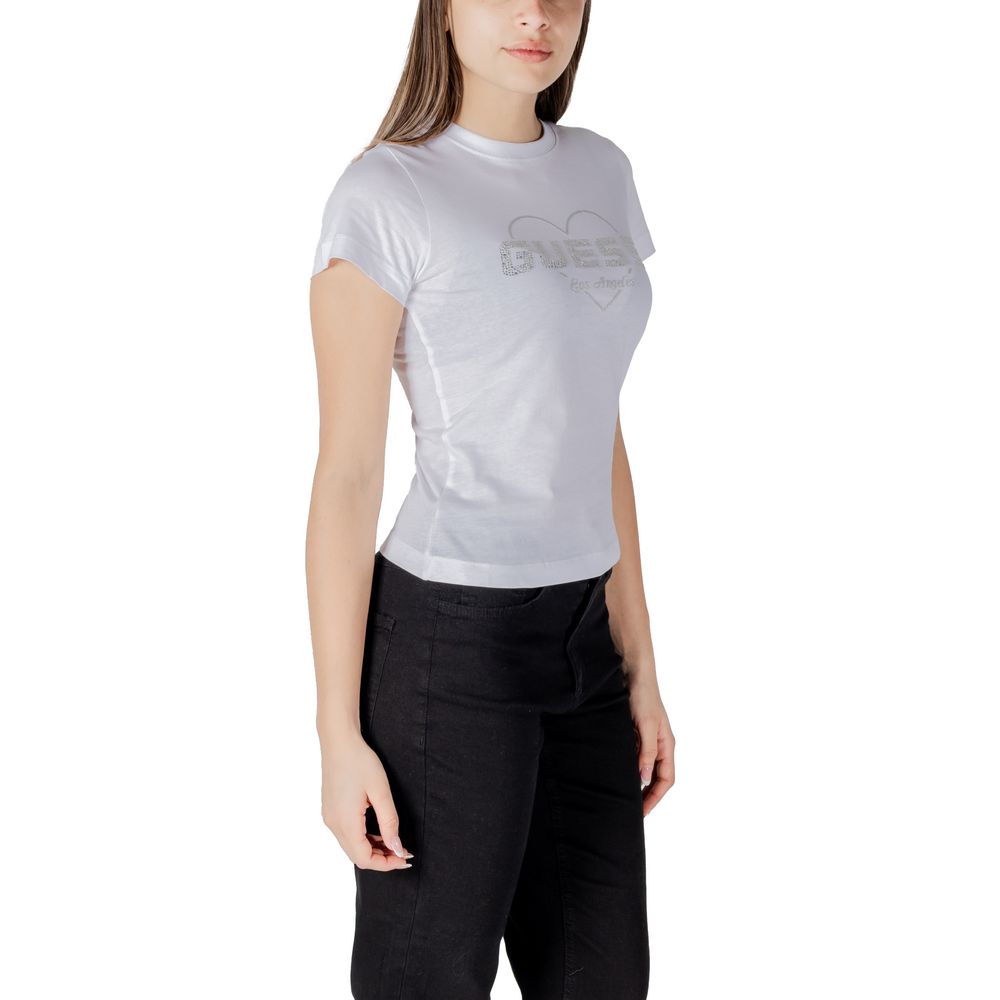 Guess Active White Cotton T-Shirt | Regal Royce