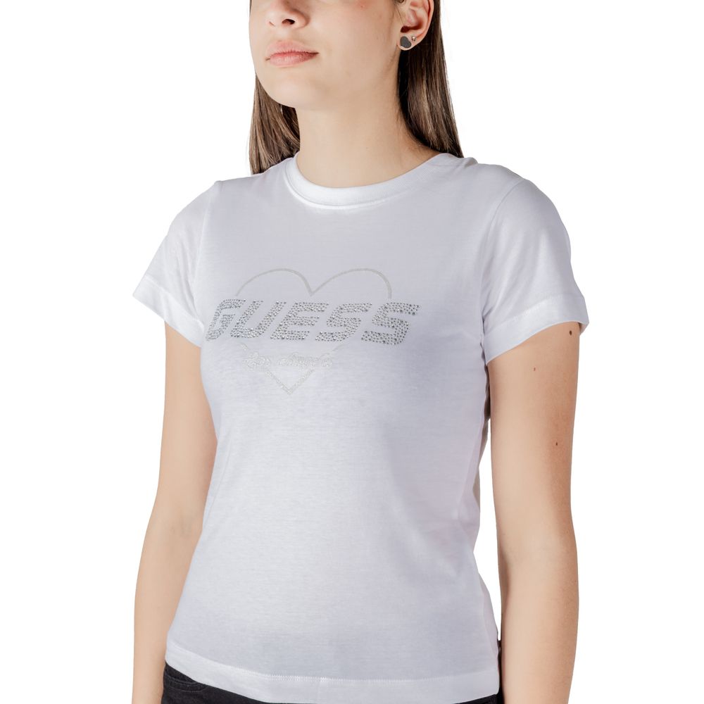 Guess Active White Cotton T-Shirt | Regal Royce