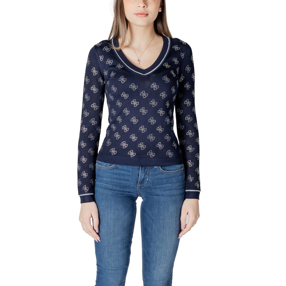 Guess Blue Viscose Sweatshirt | Regal Royce