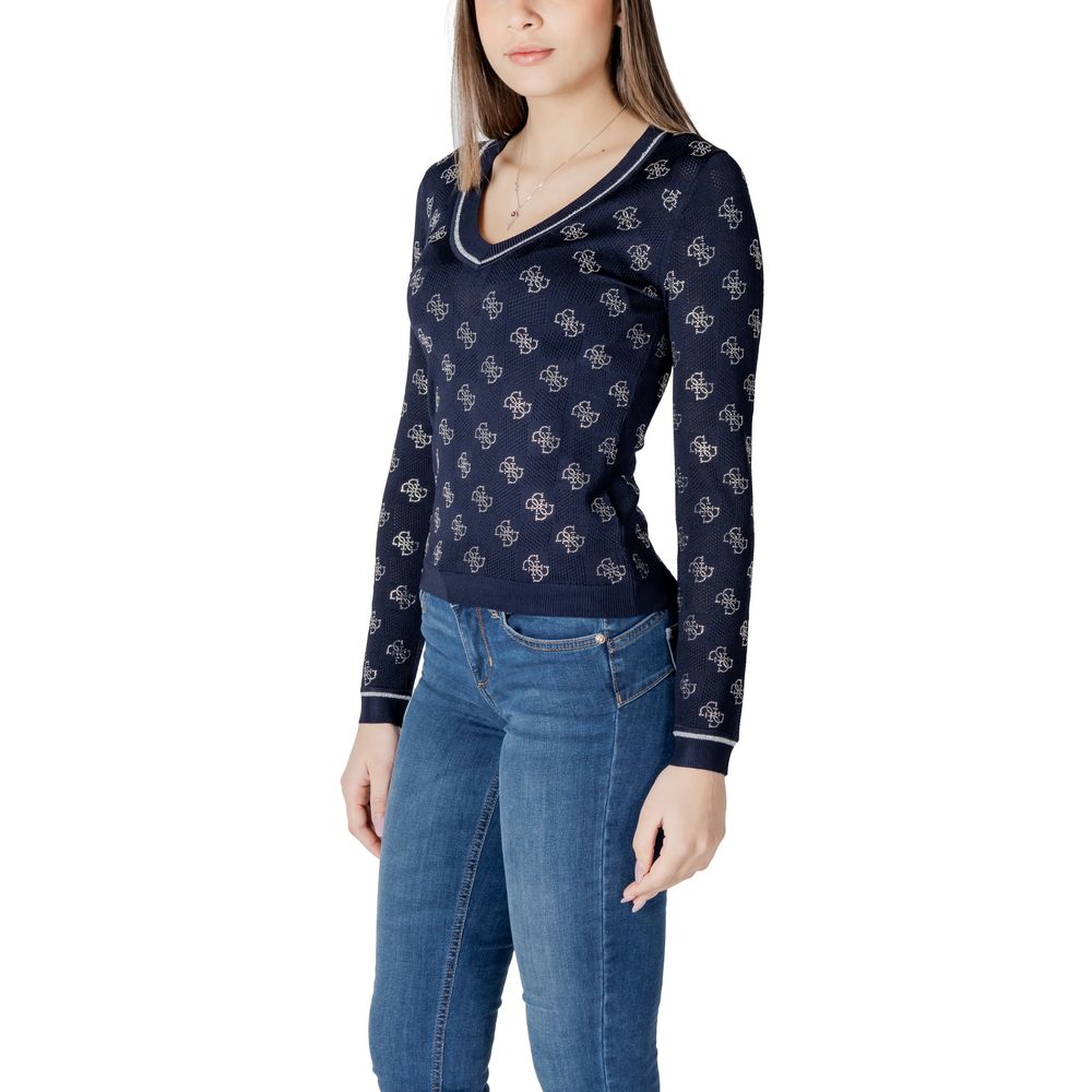 Guess Blue Viscose Sweatshirt | Regal Royce
