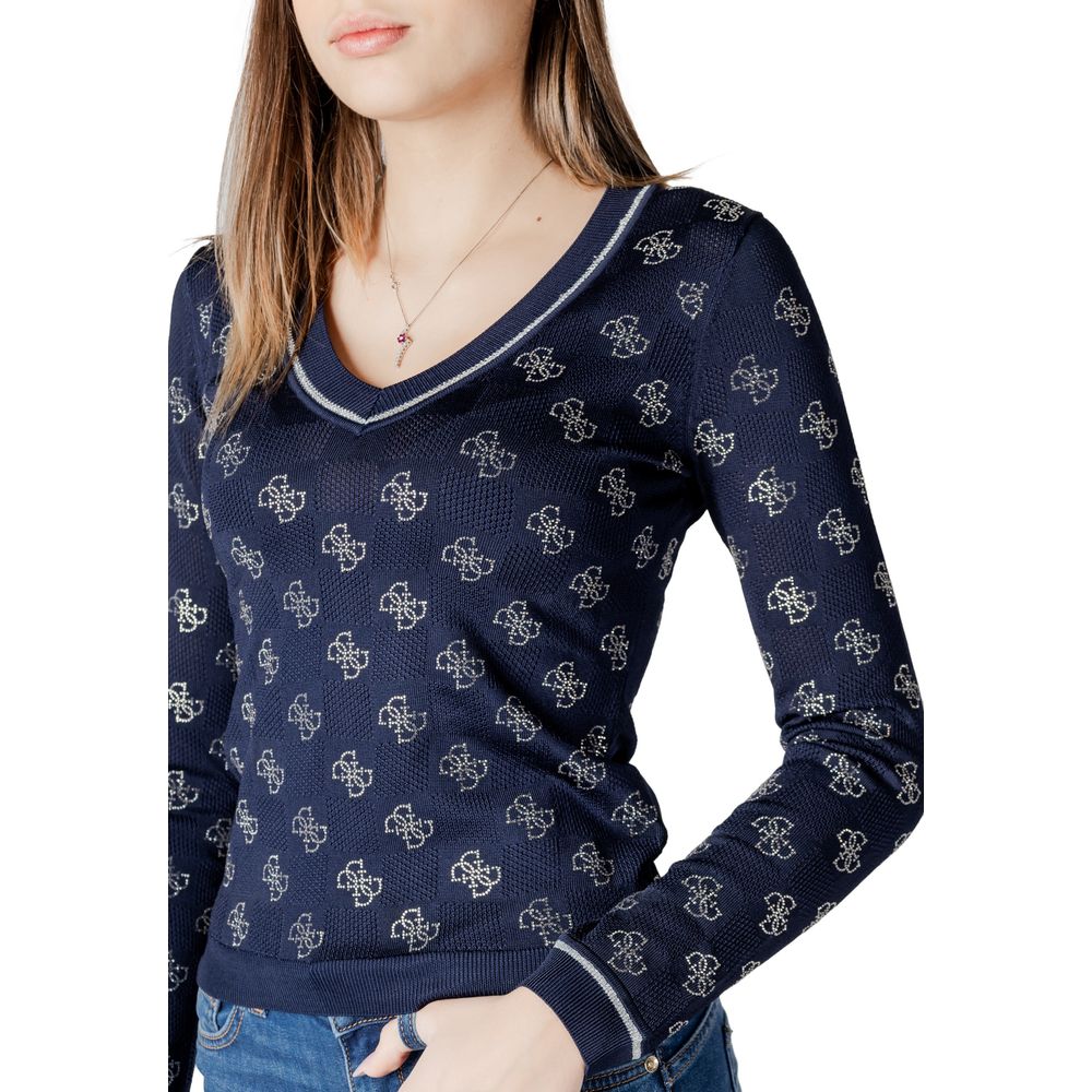 Guess Blue Viscose Sweatshirt | Regal Royce