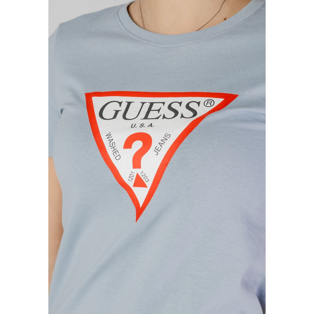 Guess Blue Cotton T-Shirt | Regal Royce
