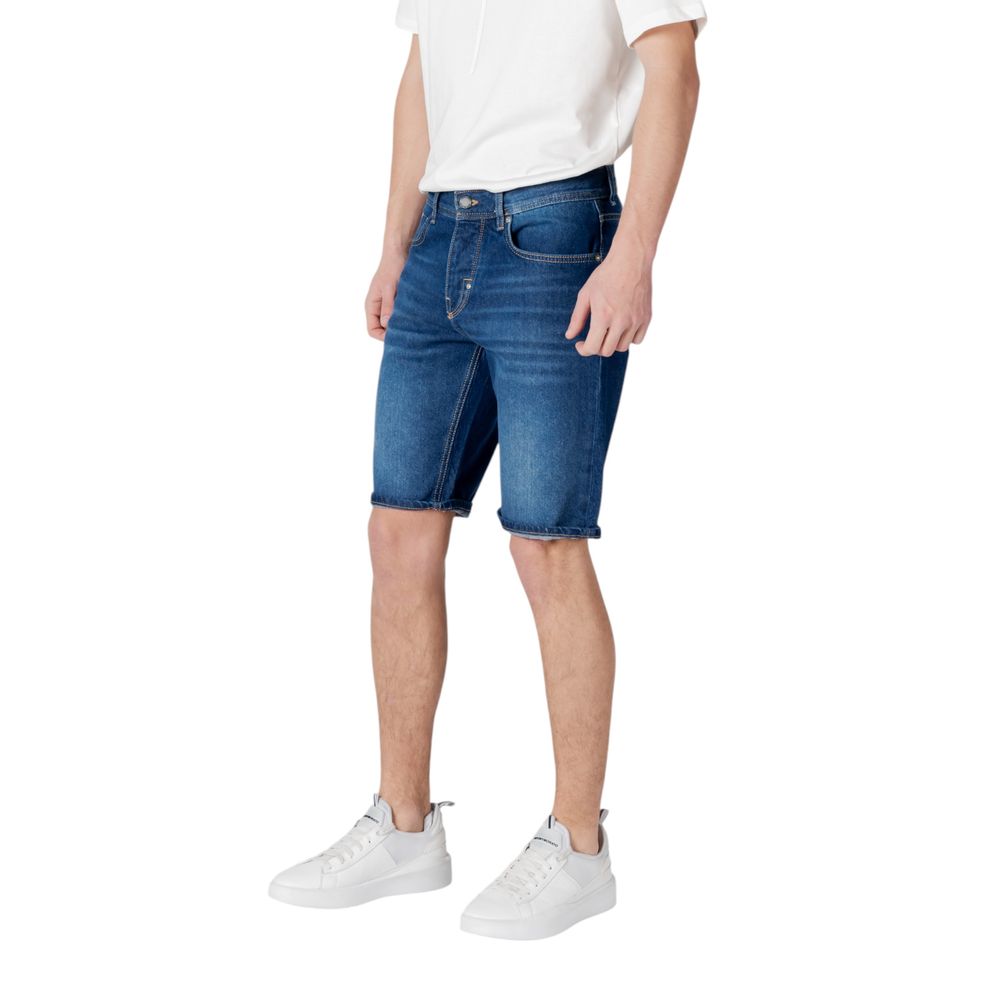Antony Morato Blue Cotton Bermuda Shorts | Regal Royce