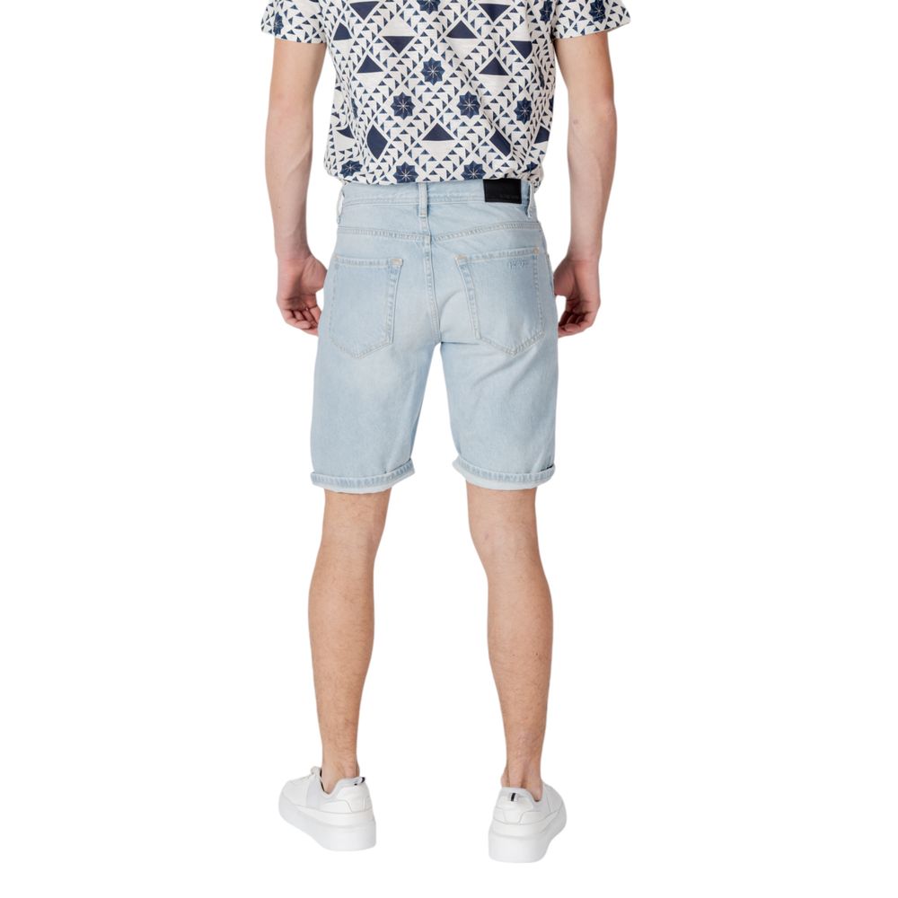 Antony Morato Light Blue Cotton Bermuda Shorts | Regal Royce