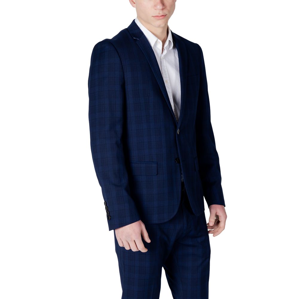 Antony Morato Blue Polyester Blazer | Regal Royce