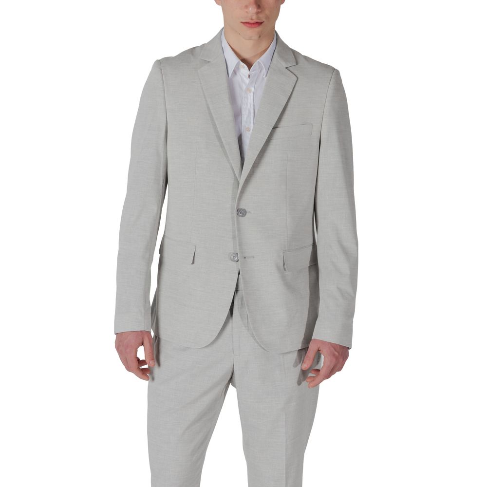 Antony Morato Gray Polyester Blazer | Regal Royce