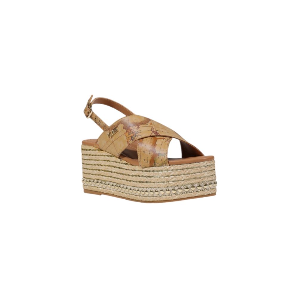 Alviero Martini Prima Classe Beige Polyethylene Platform Sandals | Regal Royce