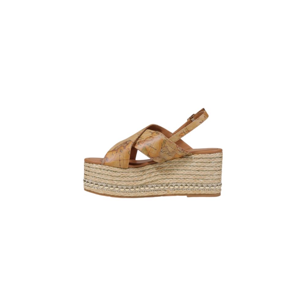 Alviero Martini Prima Classe Beige Polyethylene Platform Sandals | Regal Royce