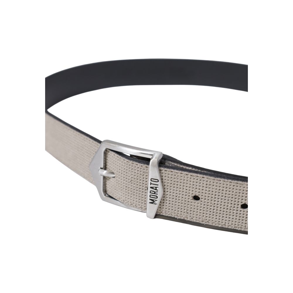 Antony Morato Gray Leather Regular Belt | Regal Royce