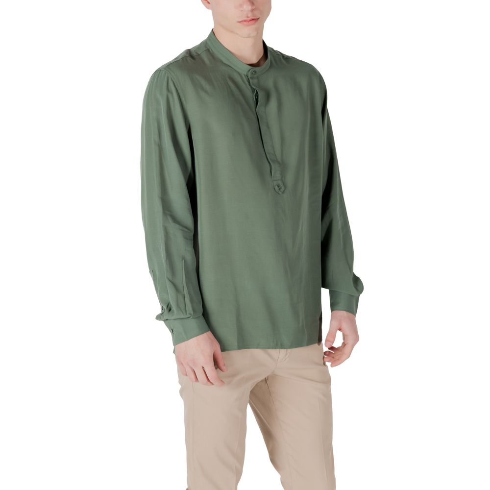 Antony Morato Green Lyocell Shirt