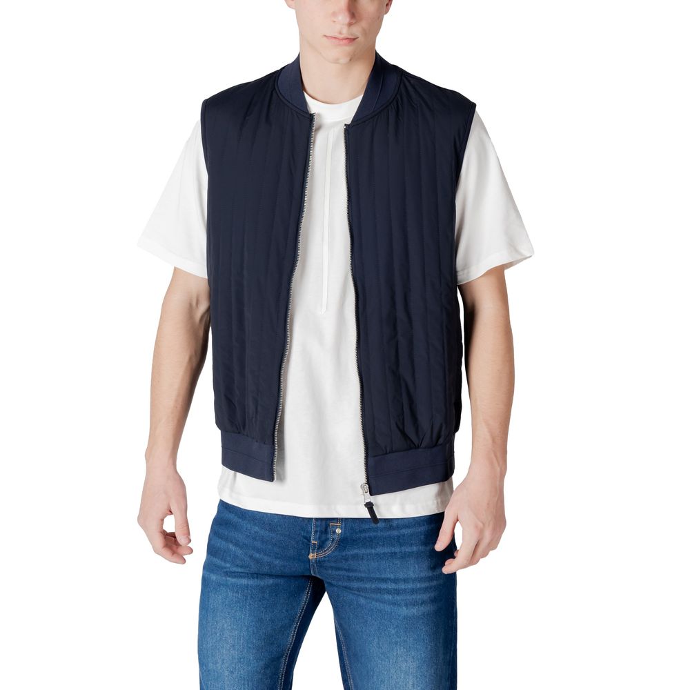 Antony Morato Blue Cotton Jackets & Coat | Regal Royce