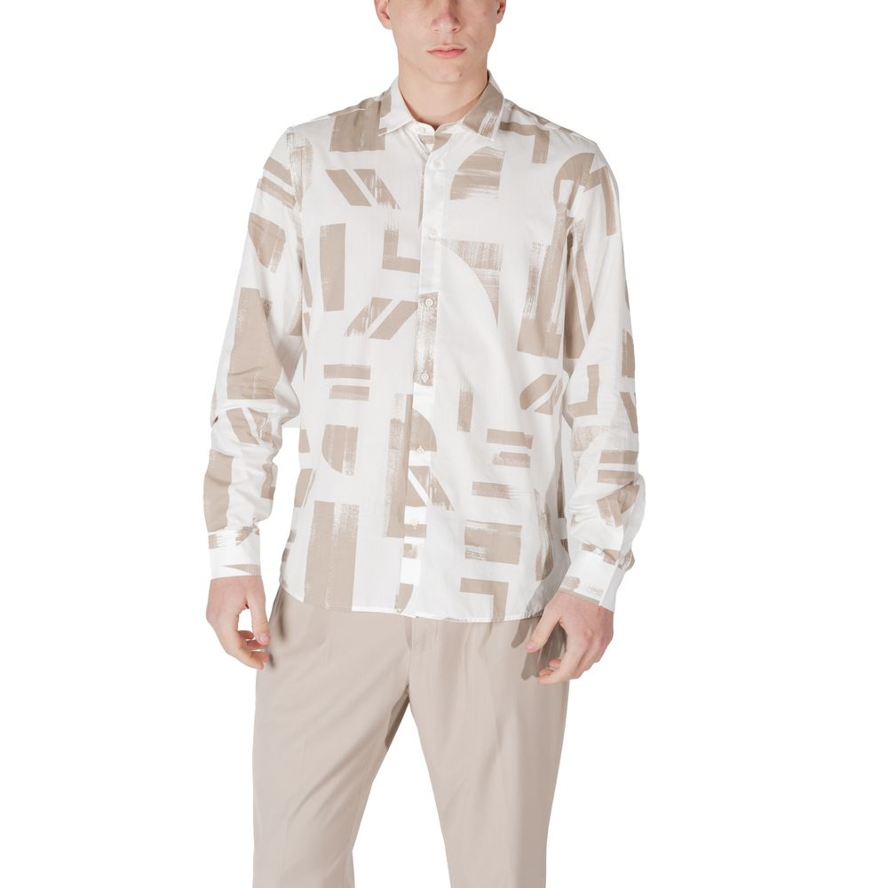 Antony Morato Beige Viscose Shirt | Regal Royce