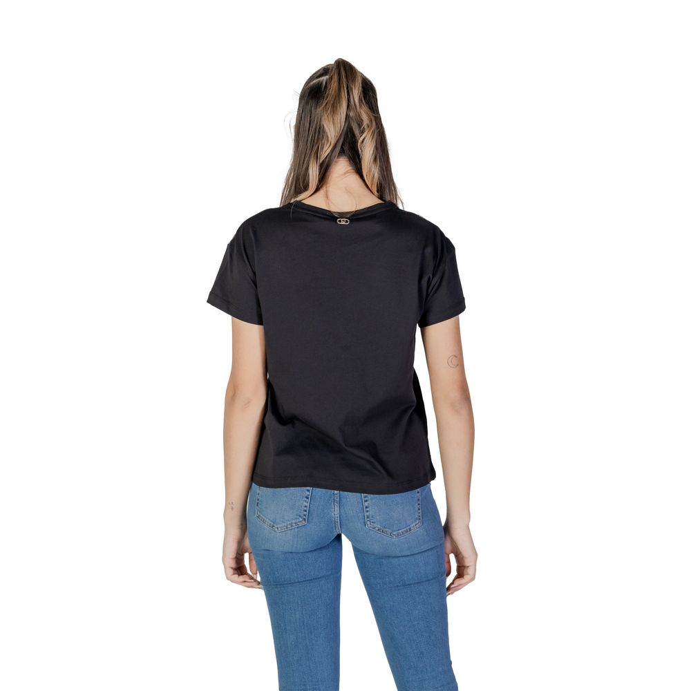 Liu Jo Black Cotton T-Shirt | Regal Royce