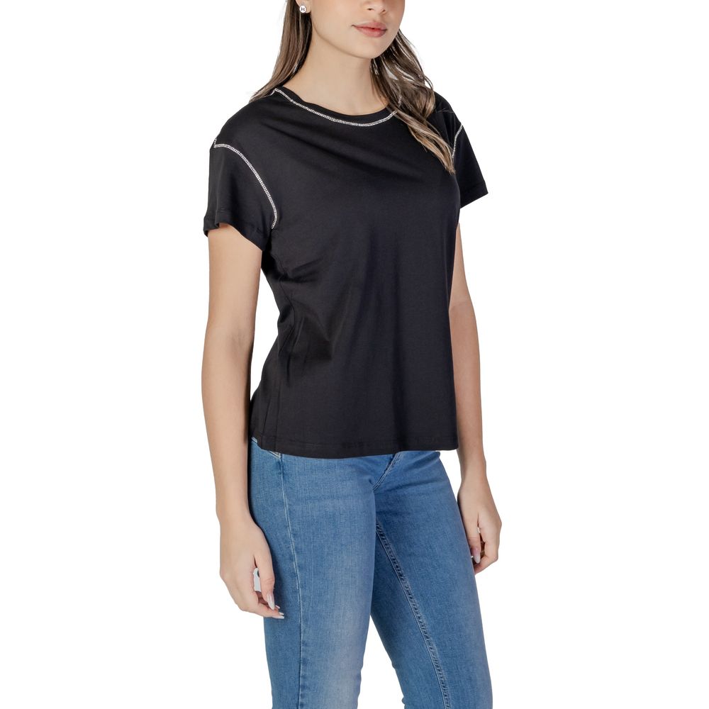 Liu Jo Black Cotton T-Shirt | Regal Royce