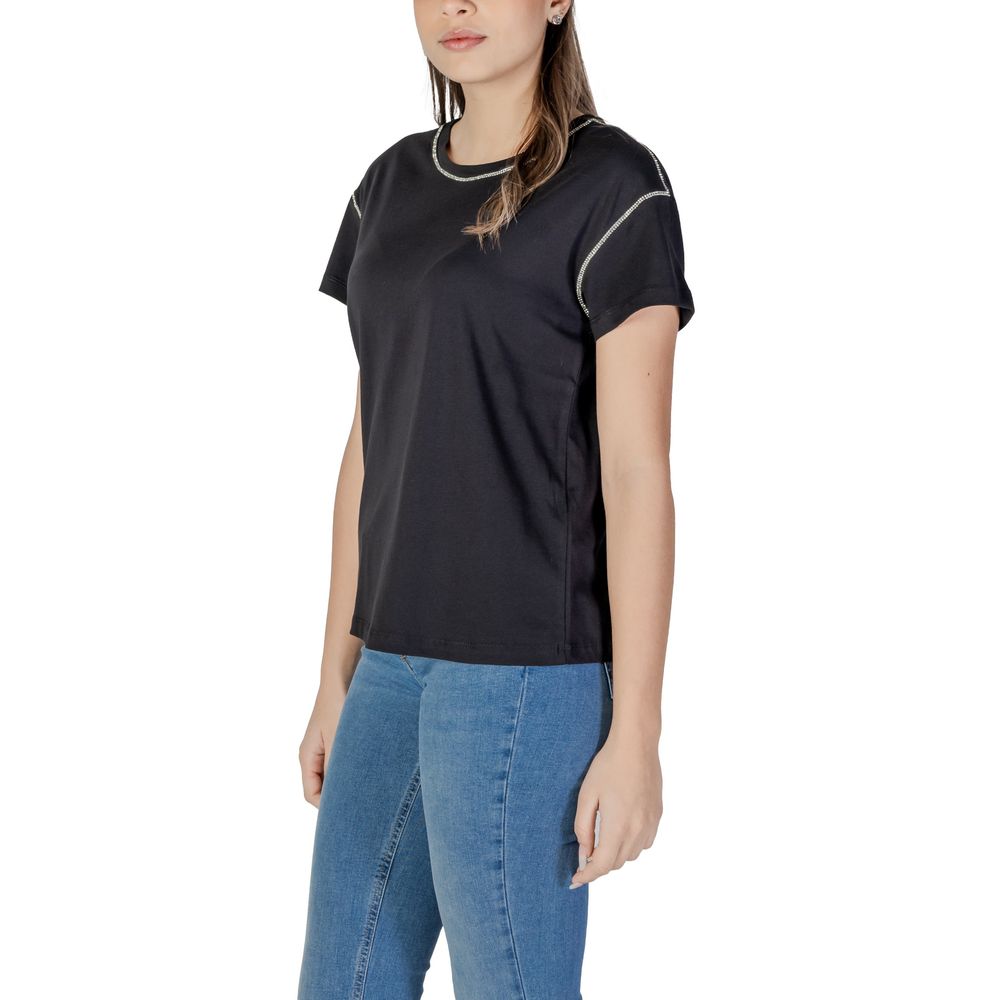 Liu Jo Black Cotton T-Shirt | Regal Royce