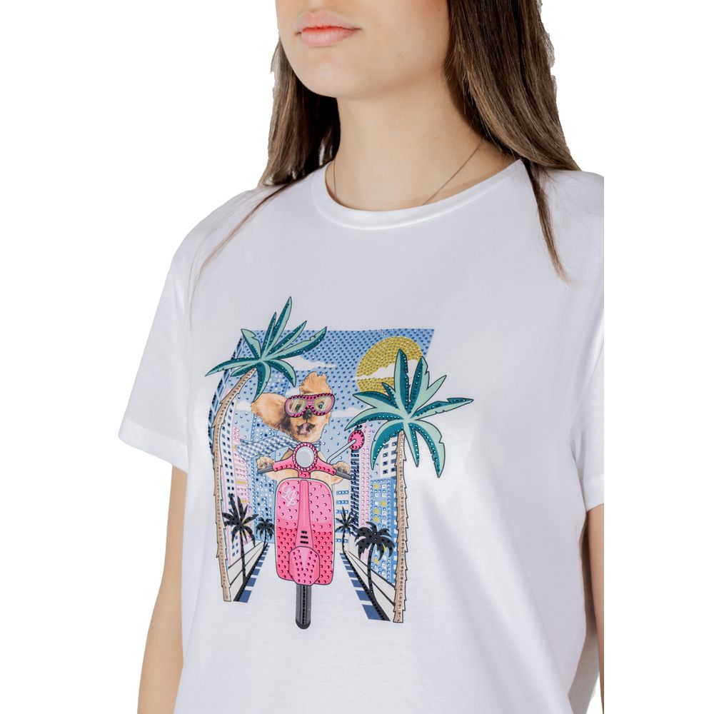 Liu Jo White Cotton T-Shirt | Regal Royce