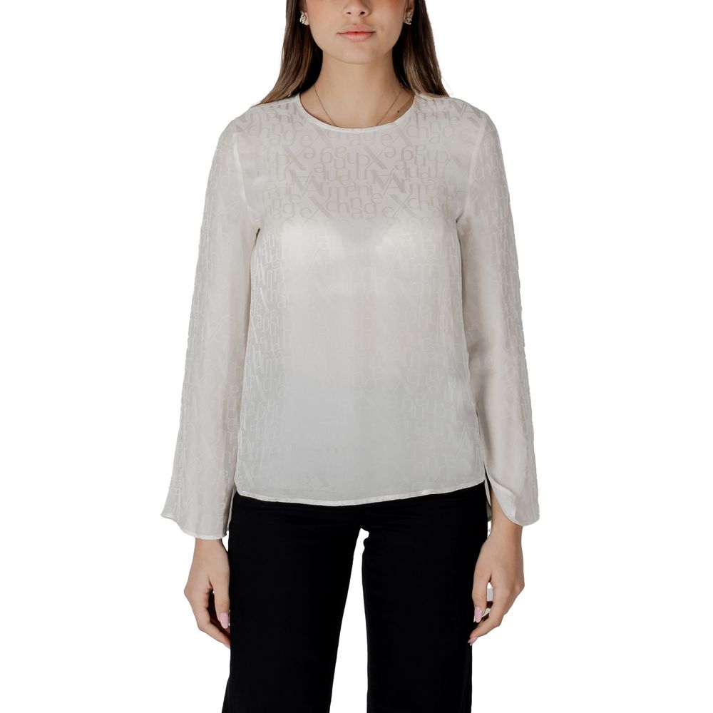 Armani Exchange Cream Viscose Blouse | Regal Royce