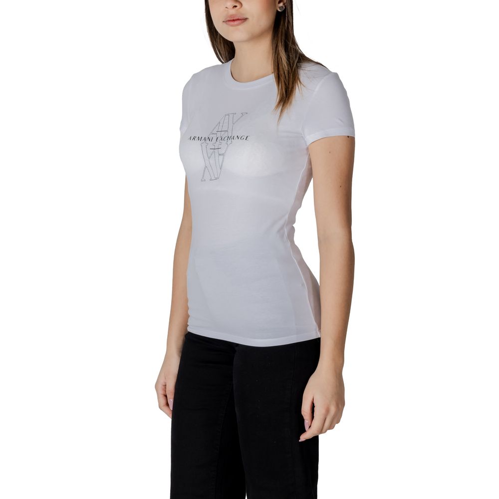 Armani Exchange White Cotton T-Shirt | Regal Royce