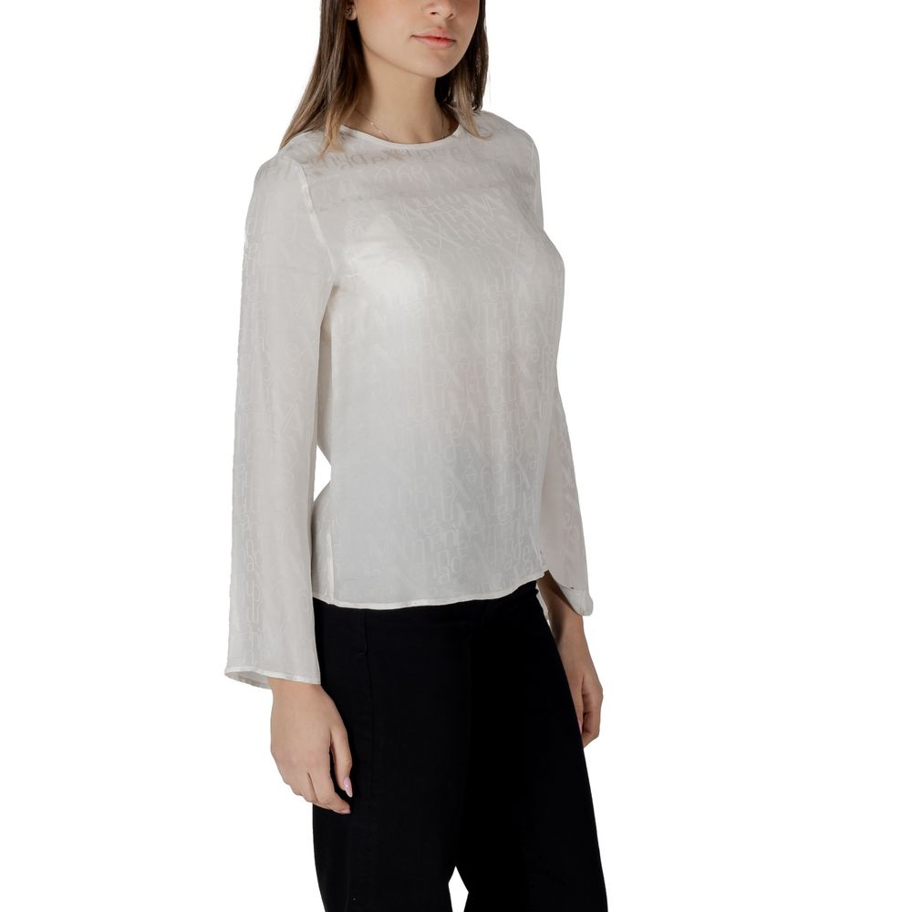 Armani Exchange Cream Viscose Blouse | Regal Royce
